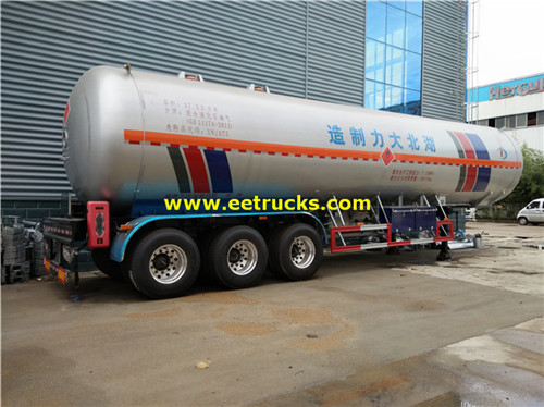 3 Axles 58000L Propane Usafirishaji wa nusu-trailers