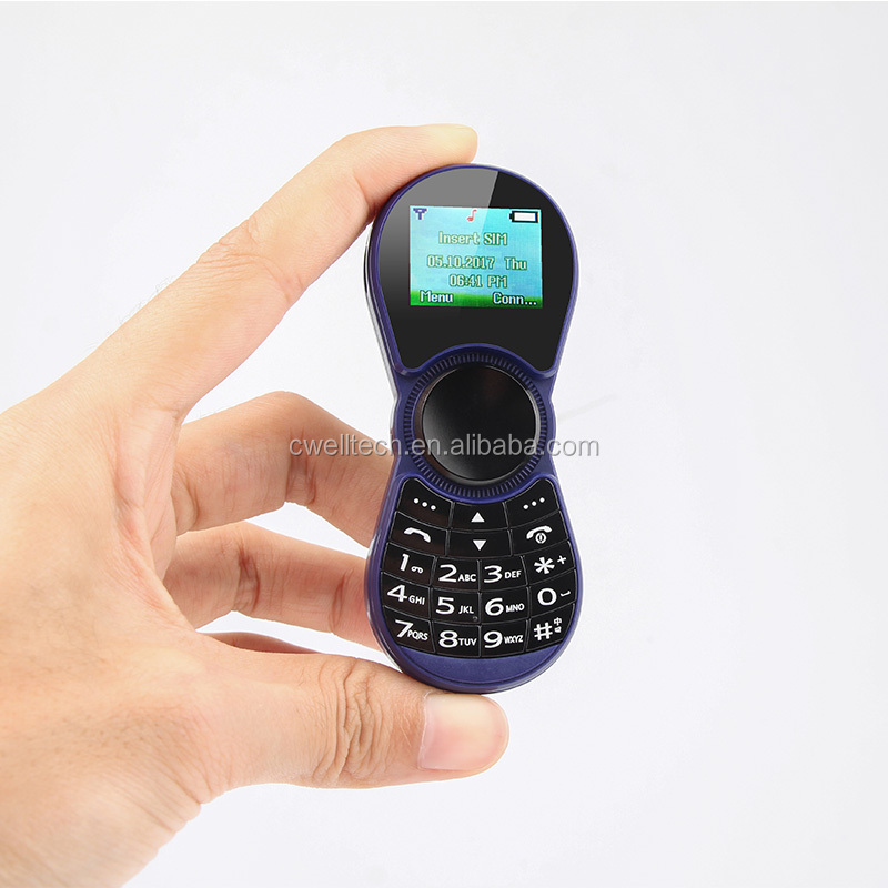 Special mobile phone Spinner style 1.01 Inch Screen Single SIM Card MTK Chipset Cell Phone
