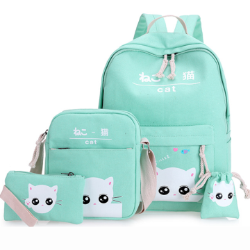 novelty custom box ployester school bag set