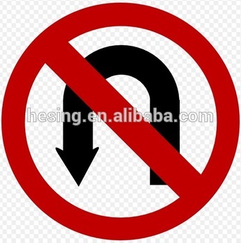 No U Turn Signs/No U Turn Traffic Signs