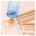 12 Colors Kids Color Pencil Kraft Paper Tube Box