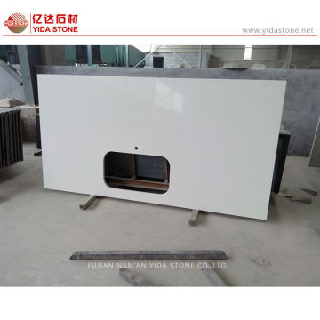 White Artificial Quartz Stone Pure White Quartz Stone Slabs countertops