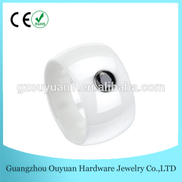 8MM Ceramic Ring With Black Cz Stone,Ceramic Solitaire Diamond Ring Jewelry,Men's Black Cut Diamond Eternity Wedding Band Rring