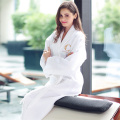 White Women Spa/Home Bathrobe Logo