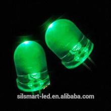Zhongshan Epistar chips 8mm green 530-580nm led diodes