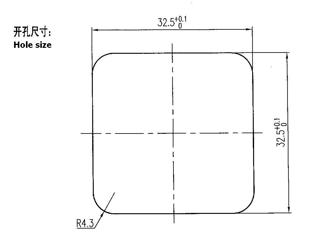 Metal Snap Button Elevator Push Button Cover