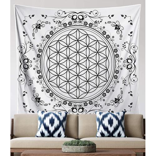 Forest Mountain Psychedelic Hippy Witchcraft Tapestry Tapestry