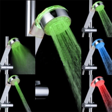 Shower head with temperature display shower head