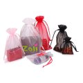 Customized logo colorized gifts packing organza pouch