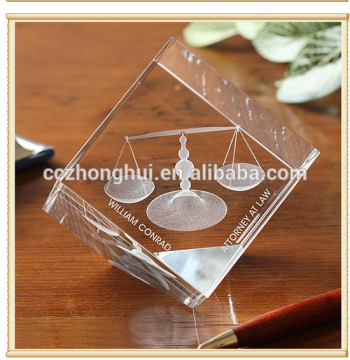 new design custom crystal glass 3d car model