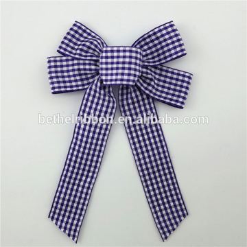 Hot sale colorful material printed ribbon rosettes