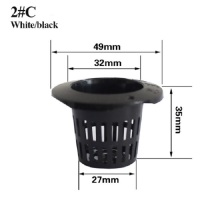 Skyplant 2 # C Plastic 1 1/5 &#39;&#39; Net Plant Pot