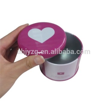 round shaped metal cupcake box for cupcake cake packaging