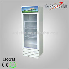 White vertical refrigerating showcase