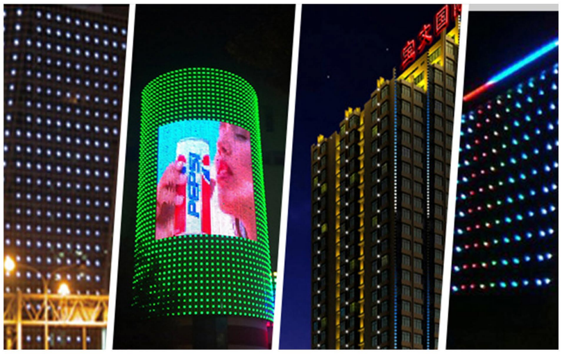 LED pixel lights for plaza landscape