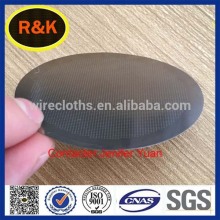 Stainless steel filter disc with flat hole, perforated hole