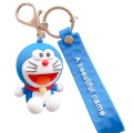 Aangepaste Doraemon rubberen sleutelhanger