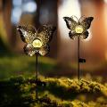 Solar Butterfly Metal Lights Decoration