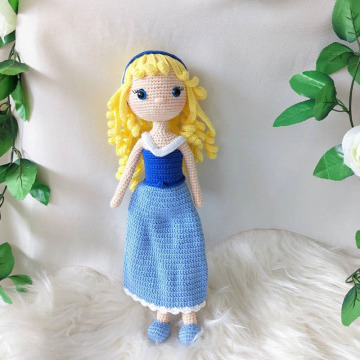 Customized Handmade Crochet Mermaid Doll - Unique Princess Gift