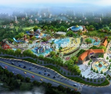 Water park professional design drawing theme park