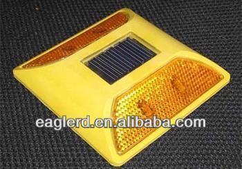 Plastic yellow Solar road stud