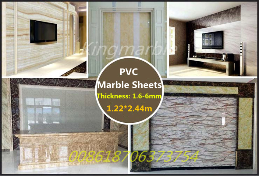 popular pvc marble texture sheet for table top