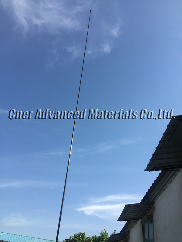 Super stiffness 45 feet extension length high modulus carbon fibre telescopic pole for window cleaning pole