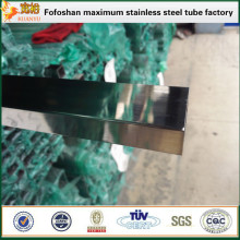 Guangdong fabrications ss304 welded polished square stainless steel pipes for electric