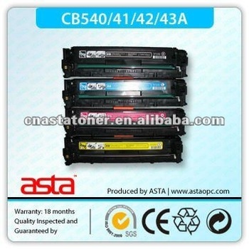 Original quality CB540-543 color toners cartridge for HP