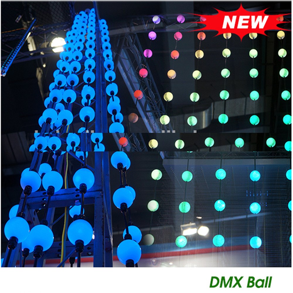 DMX512 3D Globe String RGB LED PIXEL BALL