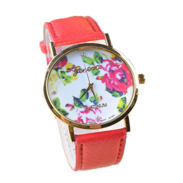 Ladies leather belt fashion quartz watch