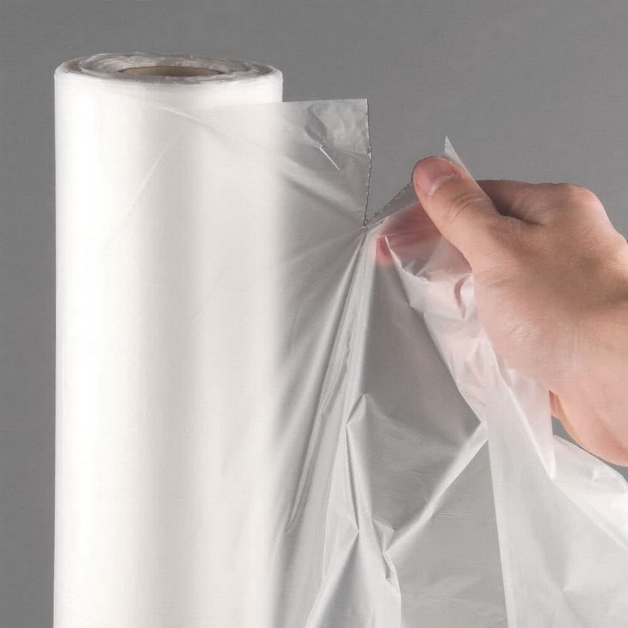 Clear Supermarket HDPE Plastic Produce Roll Bag