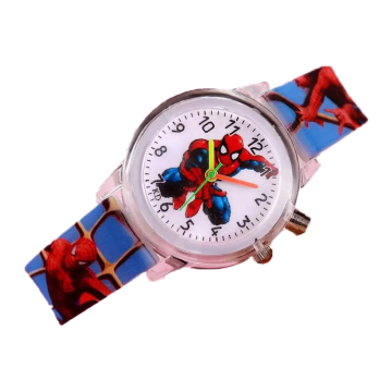 Wholesale Cartoon Spiderman Wrist Watch - Flash Luminous Children's Favorite
