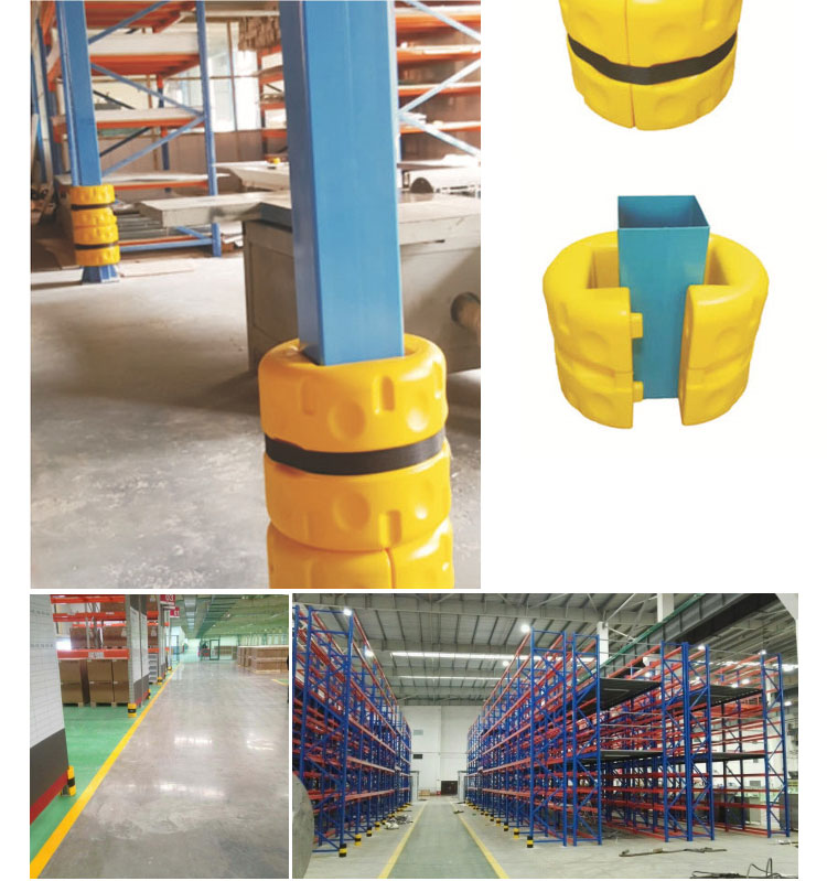 China Plastic Column Protector Guard For Storage Rack System/