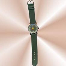 Quartz Watch with Green Band and Face