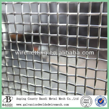 Screen galvanized crimped wire mesh panel