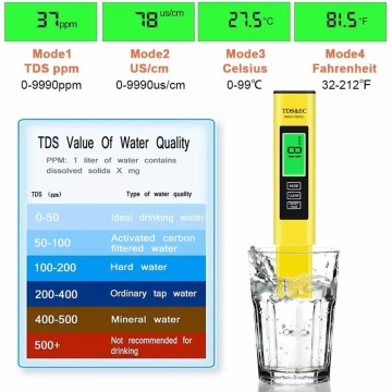 TDS EC PPM Water Quality Meter Tester Pen