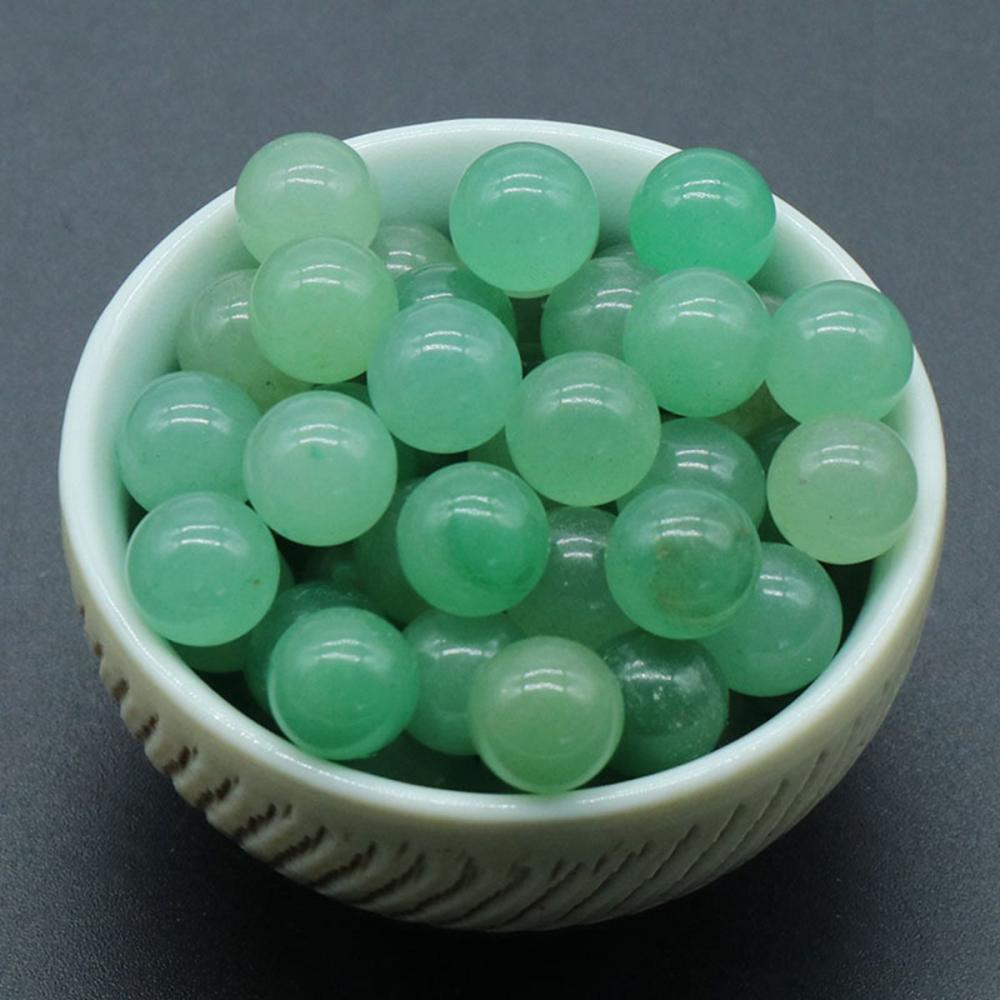 Boules de chakra d&#39;aventurine verte de 20 mm pour le soulagement du stress Méditation Équilibrage de décoration de maison