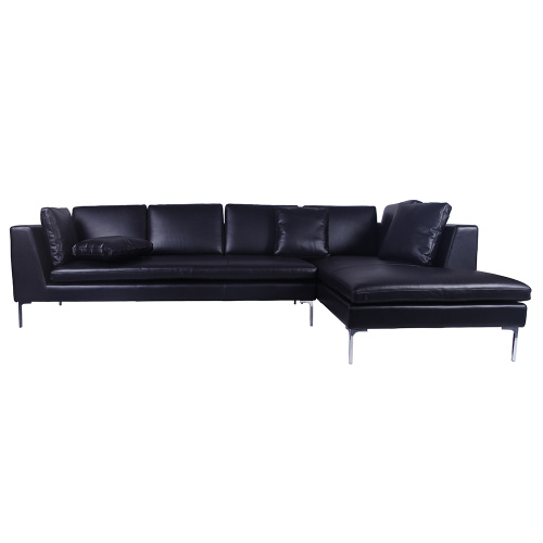 Modern B &amp; B Italia Charles Leather Sektioun Sofa