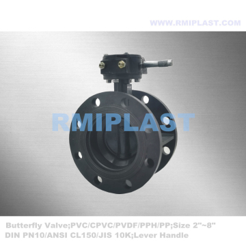 PE Butterfly Valve Flange End For Irrigation