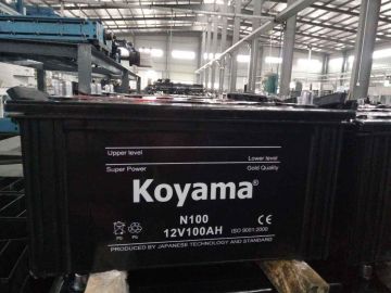 Auto Battery Prices of 12V100ah Dry Charged Car Battery N100L Battery Made in China