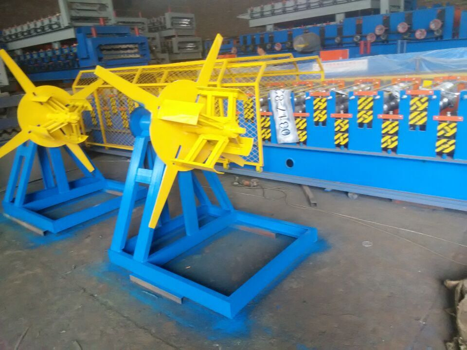 Price Double deck profile layer roof plate tile roll forming machine