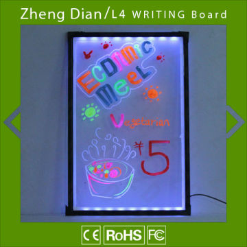 ( ZDL4) acrylic sheet led writing board