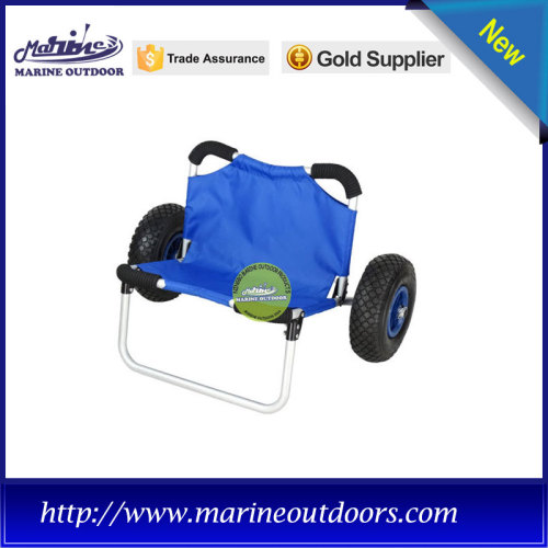 Folding beach kayak cart, Kayak sitting cart, Marine aluminum trolley