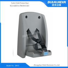 foding plastic baby protection seat on wall for public toilet