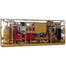 Twin Pump Skid-Mounted Cementing Unit with Twin Engine
