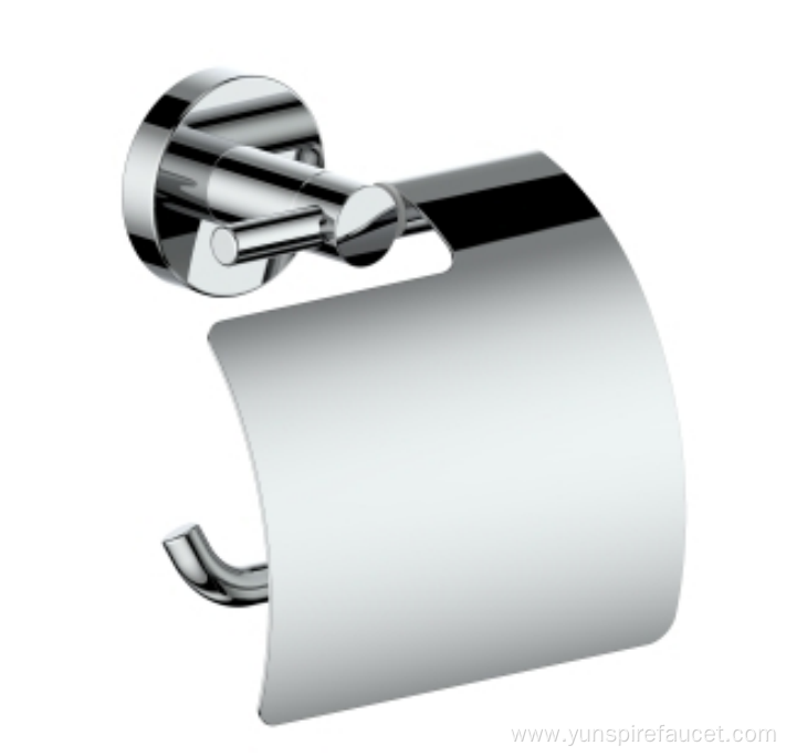 Wall Mounted Toilet Roll Holder with Lid