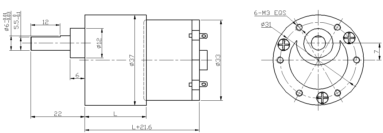 24volt dc gearbox motor