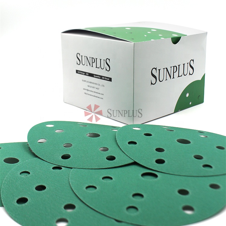Sandpaper SUNPLUS coated abrasives 1500 2000 grit film discs gold paper sanding discs Sandpaper
