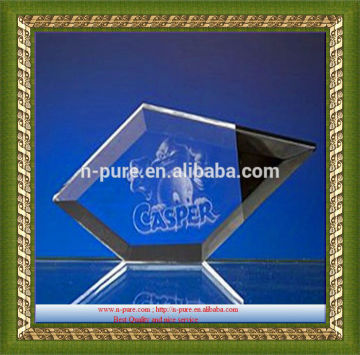 crystal trophy K9 glass award souvenir,custom crystal trophy